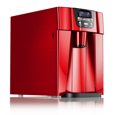 KLARSTEIN Ice Volcano 2G Eiswürfelmaschine (130 Watt, Rot)