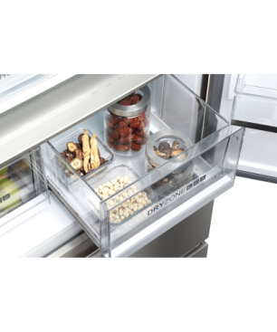 HAIER HB18FGSAAA French Door (E, 1900 mm hoch, Design-Glasfront)