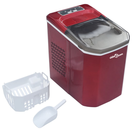 VIDAXL 51099 Eiswürfelmaschine (112 Watt, Rot)
