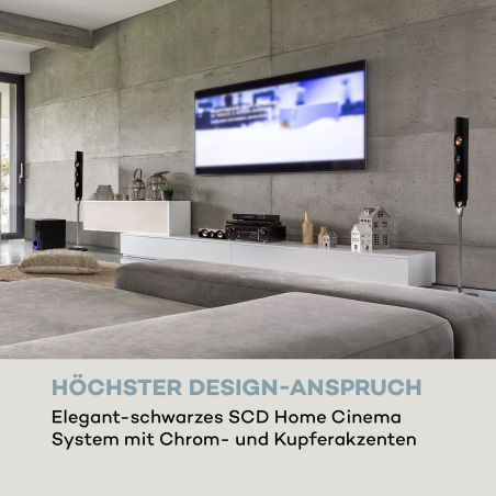 AUNA Areal Nobility Surround-System, Schwarz