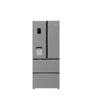 BEKO GNE490E30DZXPN French Door (F, 383 kWh, 1920 mm hoch, Edelstahl-Look)