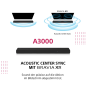 SONY HT-A 3000 Dolby Atmos, Soundbar, Schwarz SONY HT-A 3000 Dolby Atmos, Soundbar, Schwarz