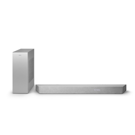 PHILIPS TAB 8507/10, Soundbar mit kabellosem Subwoofer, silber