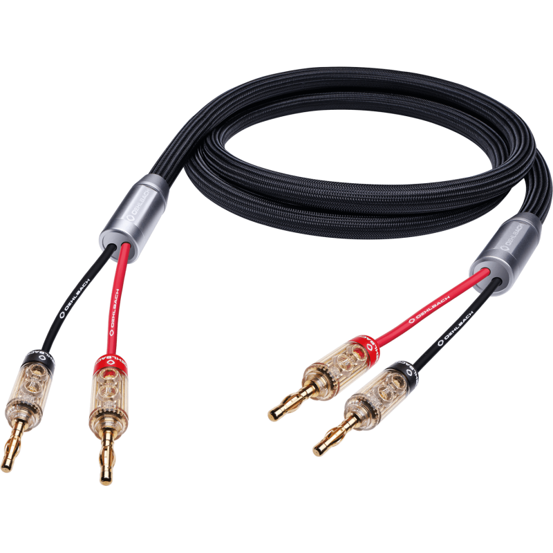 OEHLBACH Fusion Two B, High End Set mit Bananenstecker Stereo, Lautsprecherkabel, 250 cm OEHLBACH Fusion Two B, High End Set mit Bananenstecker Stereo, Lautsprecherkabel, 250 cm