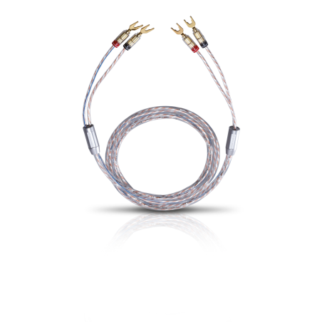 OEHLBACH 10734 TWINMIX TWO 2X6 MM² 2X4M Kabelschuhkabel, Glasklar