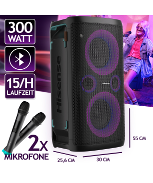 HISENSE Party Rocker One Plus Lautsprecher, Schwarz