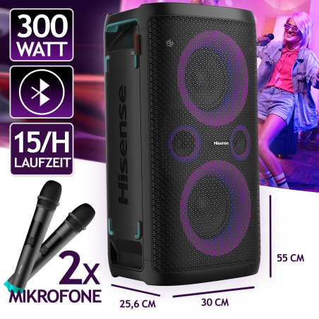 HISENSE Party Rocker One Plus Lautsprecher, Schwarz