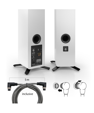 NUBERT nuPro SP-500 HiFi-Lautsprecher, Graphit