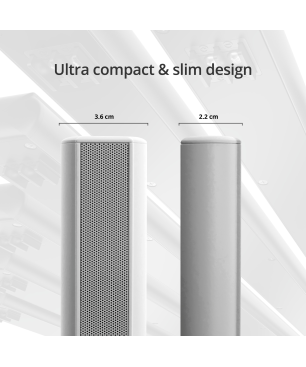 QEUS APS50 white HiFi Lautsprecher, Weiß)