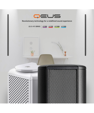 QEUS APS50 white HiFi Lautsprecher, Weiß)