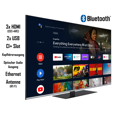 TELEFUNKEN QU65AN900M QLED TV (Flat, 65 Zoll / 164 cm, UHD 4K)