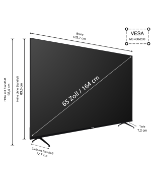 TELEFUNKEN XU65GA660S LED TV (Flat, 65 Zoll / 164 cm, UHD 4K)