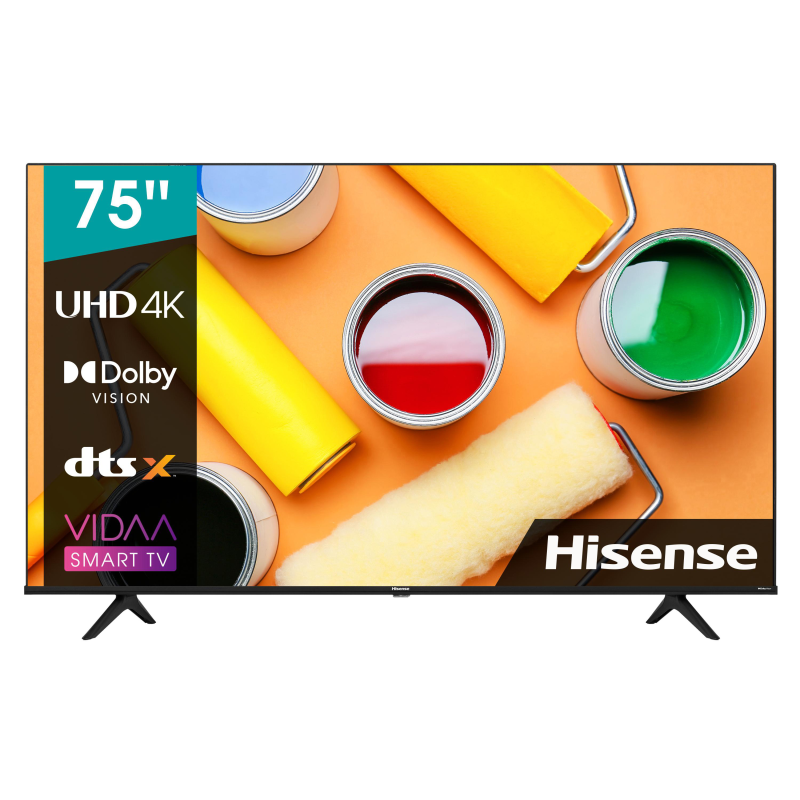 HISENSE 75A6BG LED TV (Flat, 75 Zoll / 190,5 cm, UHD 4K, SMART TV, VIDAA U5) HISENSE 75A6BG LED TV (Flat, 75 Zoll / 190,5 cm, UHD 4K, SMART TV, VIDAA U5)