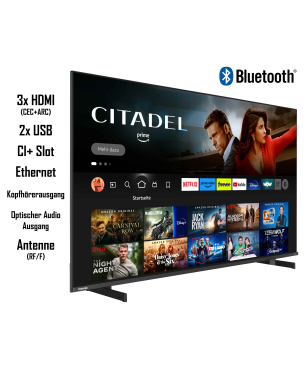 TOSHIBA 65QF5D63DA Fire TV (Flat, 65 Zoll / 164 cm, UHD 4K)