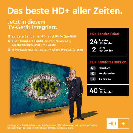 HITACHI U50K6100A LED TV (Flat, 50 Zoll / 126 cm, UHD 4K, SMART TV)