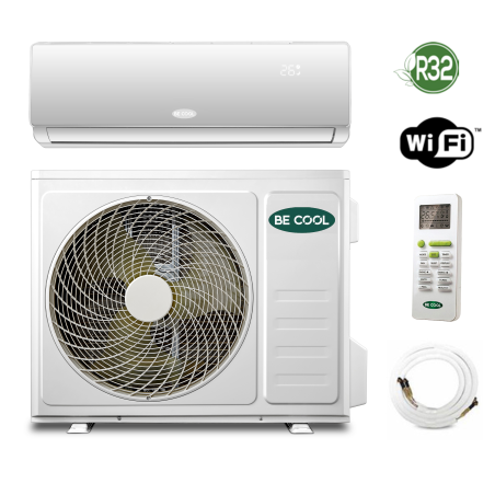 BECOOL BC12SK2101QW inkl. Vollinstallation Split Klimagerät Weiß Energieeffizienzklasse: A++, Max. Raumgröße: 105 m³