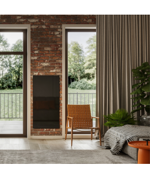 BOLDR Kelvin Large Smart Elektrische Infrarotheizung (700 Watt, Raumgröße: 19 m², Schwarz)