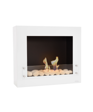 PURLINE Wandmontierter Ethanol-Kamin aus lackiertem Stahl mit Wandgestaltung wandmontierter Biokamin (2000 Watt)
