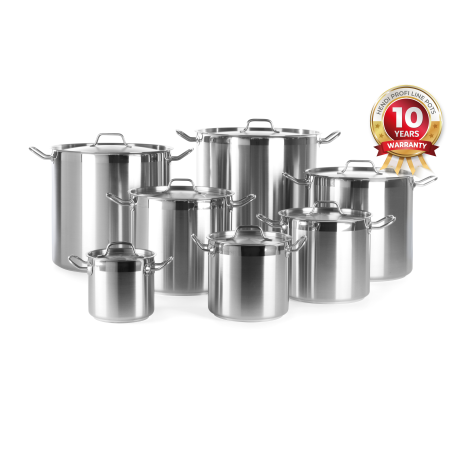 HENDI Kochtopf, hoch - mit Deckel Profi Line, 95L, ø500x(H)500mm Kochtopf Metall