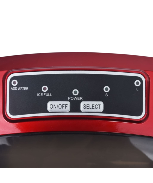 VIDAXL 51100 Eiswürfelmaschine (112 Watt, Rot)