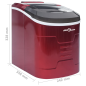 VIDAXL 51100 Eiswürfelmaschine (112 Watt, Rot) VIDAXL 51100 Eiswürfelmaschine (112 Watt, Rot)