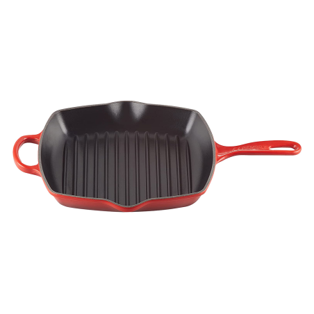 LE CREUSET 26 cm Bratpfanne (Stahl, Beschichtung: Emaille) rot