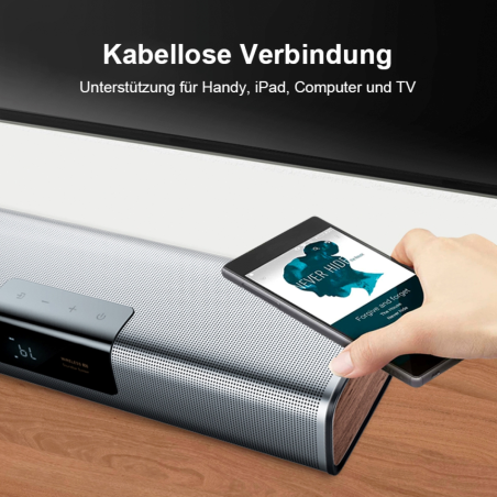 UPLIVING Lautsprechersystem, Soundbar, Silver