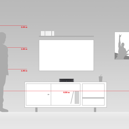 TEUFEL CINEBAR ONE, Soundbar, Schwarz