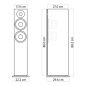NUBERT nuBoxx B-60 Standlautsprecher Standlautsprecher, Graphit