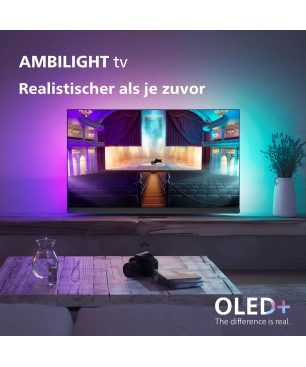 PHILIPS 65OLED908/12 OLED TV (Flat, 65 Zoll / 164 cm, UHD 4K, SMART TV, Ambilight, Google TV 12)
