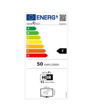 SMART TECH 43 Zoll QLED Smart TV 43QA20V3 LED TV (Flat, 43 Zoll / 109 cm, UHD 4K, SMART TV, android 11.0)