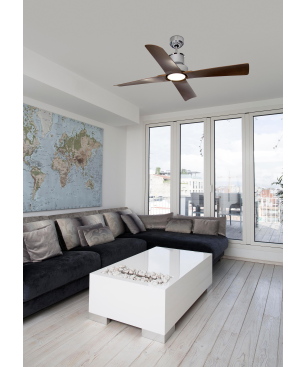FARO Winche Deckenventilator Holzfarben (35 Watt) 130 cm