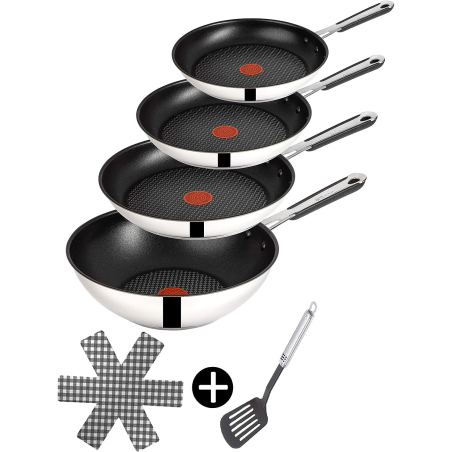 TEFAL E30 Jamie Oliver 7tlg. Pfannenset (Edelstahl, Beschichtung: Titanium)