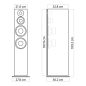 NUBERT nuBoxx B-70 Standlautsprecher Standlautsprecher, Eisgrau NUBERT nuBoxx B-70 Standlautsprecher Standlautsprecher, Eisgrau