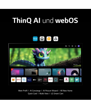 LG OLED83C37LA OLED evo TV (Flat, 83 Zoll / 210 cm, UHD 4K, SMART TV, webOS 23 mit LG ThinQ)
