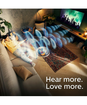 PHILIPS TAB 7305/10, Soundbar, Schwarz