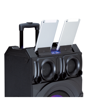 LENCO PMX-350 Leistungsstarker Party-Lautsprecher mit DJ- und Mixfunktion - 320 Watt RMS - Bluetooth® - Integrierter Akku - Pa
