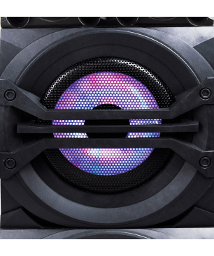 LENCO PMX-350 Leistungsstarker Party-Lautsprecher mit DJ- und Mixfunktion - 320 Watt RMS - Bluetooth® - Integrierter Akku - Pa