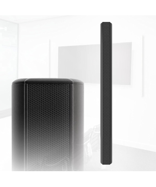 QEUS APS100C black HiFi Lautsprecher (Linienstrahler, Black)