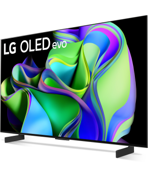 LG OLED42C37LA OLED evo TV (Flat, 42 Zoll / 106 cm, UHD 4K, SMART TV, webOS 23 mit LG ThinQ)