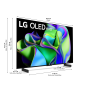 LG OLED42C37LA OLED evo TV (Flat, 42 Zoll / 106 cm, UHD 4K, SMART TV, webOS 23 mit LG ThinQ) LG OLED42C37LA OLED evo TV (Flat, 42 Zoll / 106 cm, UHD 4K, SMART TV, webOS 23 mit LG ThinQ)