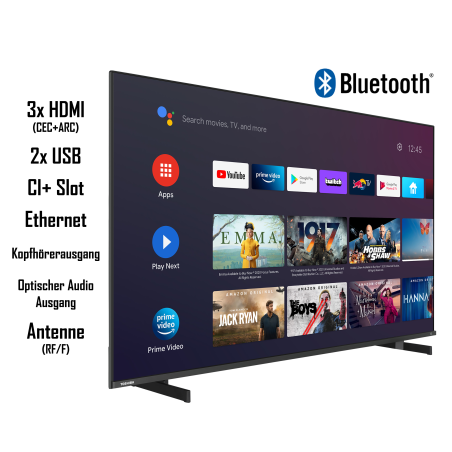 TOSHIBA 43UA5D63DGY LED TV (Flat, 43 Zoll / 108 cm, UHD 4K)
