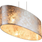 GLOBO AMY I Pendelleuchte Pendellampe elegant silber Textil 15188H2 Innenleuchte GLOBO AMY I Pendelleuchte Pendellampe elegant silber Textil 15188H2 Innenleuchte
