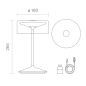 SIGOR Akku-Glasleuchte NUMOTION Tischlampe warmweiss bronzefarben SIGOR Akku-Glasleuchte NUMOTION Tischlampe warmweiss bronzefarben