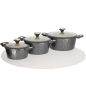 COFI 8 Teilig Kochtopf-Set Granit COFI 8 Teilig Kochtopf-Set Granit