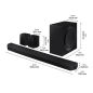 SAMSUNG HW-Q995B/ZG, Soundbar, Schwarz