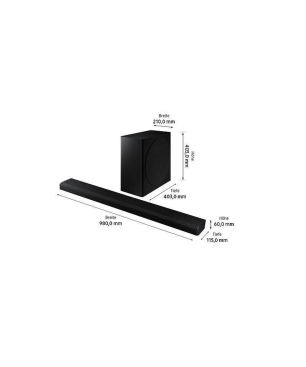 SAMSUNG HW-Q 800 A/ZG, Soundbar, Schwarz
