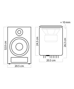 NUBERT nuPro XS-4000 RC Bluetoothlautsprecher, Weiß