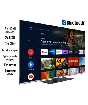 TELEFUNKEN QU65AN900M QLED TV (Flat, 65 Zoll / 164 cm, UHD 4K)