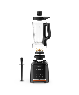KRUPS KB 9158 INFINYMIX HOCHLEISTUNGSMIXER 35000 UMDREHU Standmixer Schwarz Metallic Satin (1600 Watt, 1.75 Liter)
